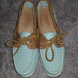Sperry woven boat shoes